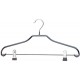 Hanger zwart rubber met knijpers 40cm Tus8327L